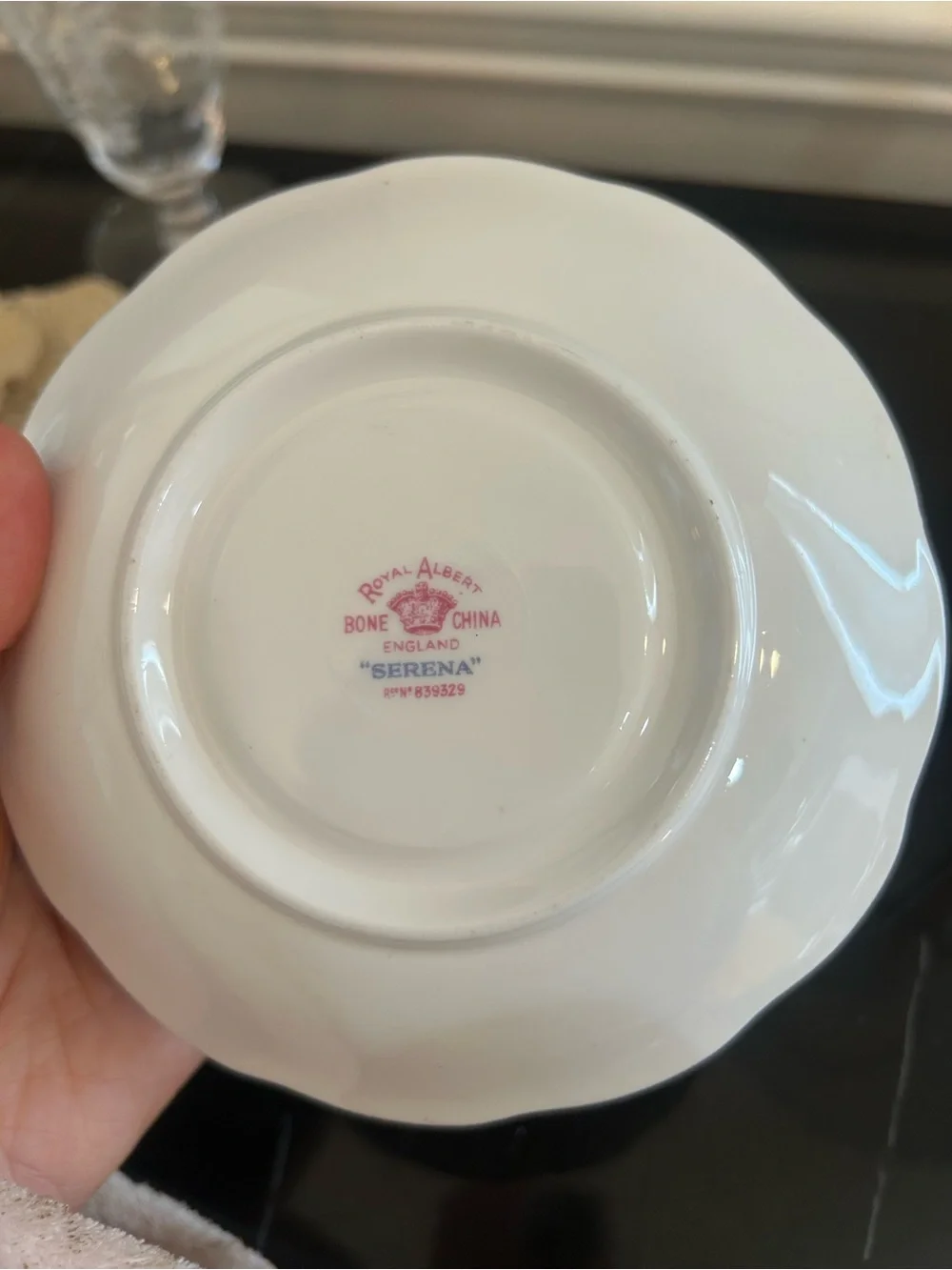 Royal Albert Serena china tea cup and saucer